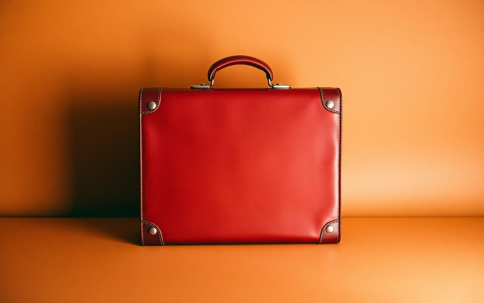A closed leather case