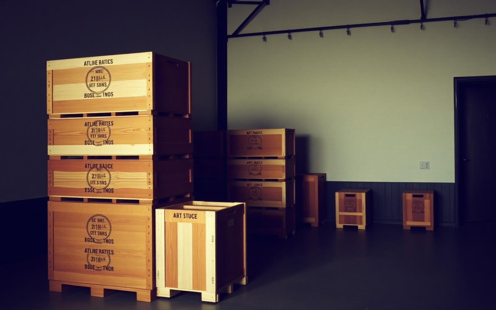 Crated artwork