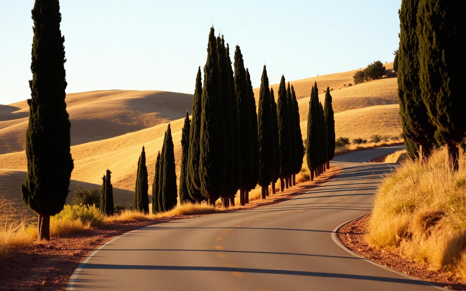 Cypress road, Val d'Orcia
